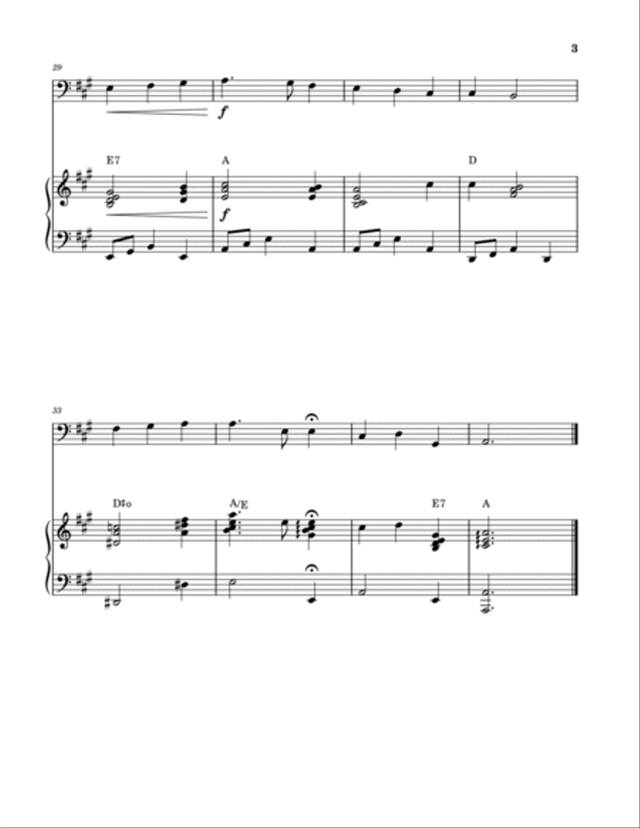 10 Hymns For Cello and Piano (Collection) Piano scores gallery preview page 3