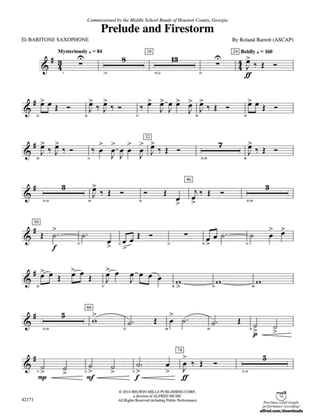 Prelude and Firestorm: E-flat Baritone Saxophone