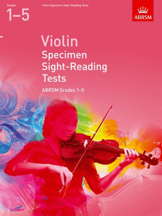 Book cover for Violin Specimen Sight-Reading Tests, ABRSM Grades 1-5