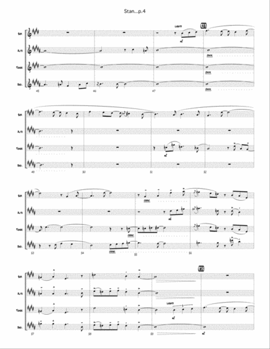 whatever Stan wants Woodwind Quartet scores gallery preview page 6