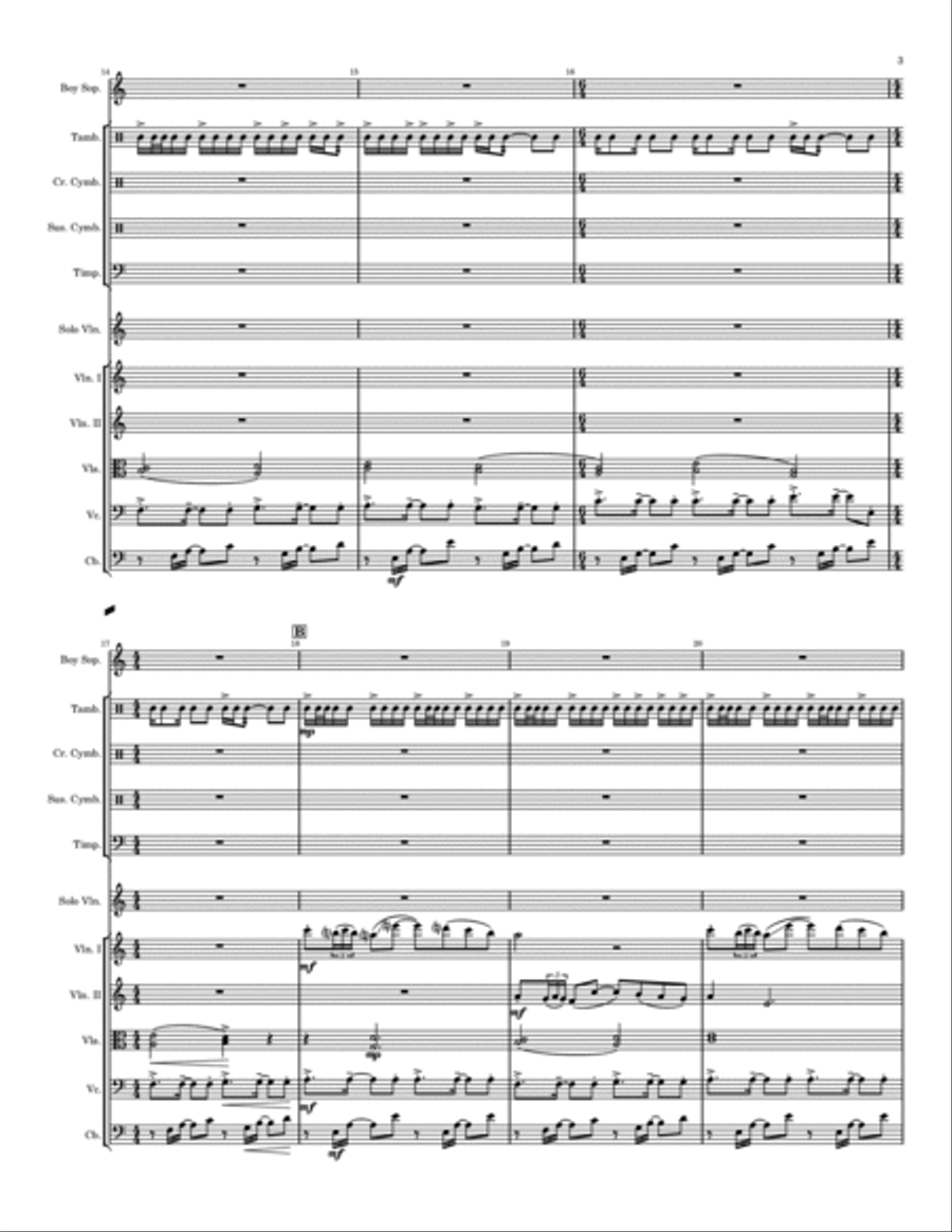 Musical Response Suite for The Book of I (from the Original Soundtrack): SCORE Double Bass scores gallery preview page 6