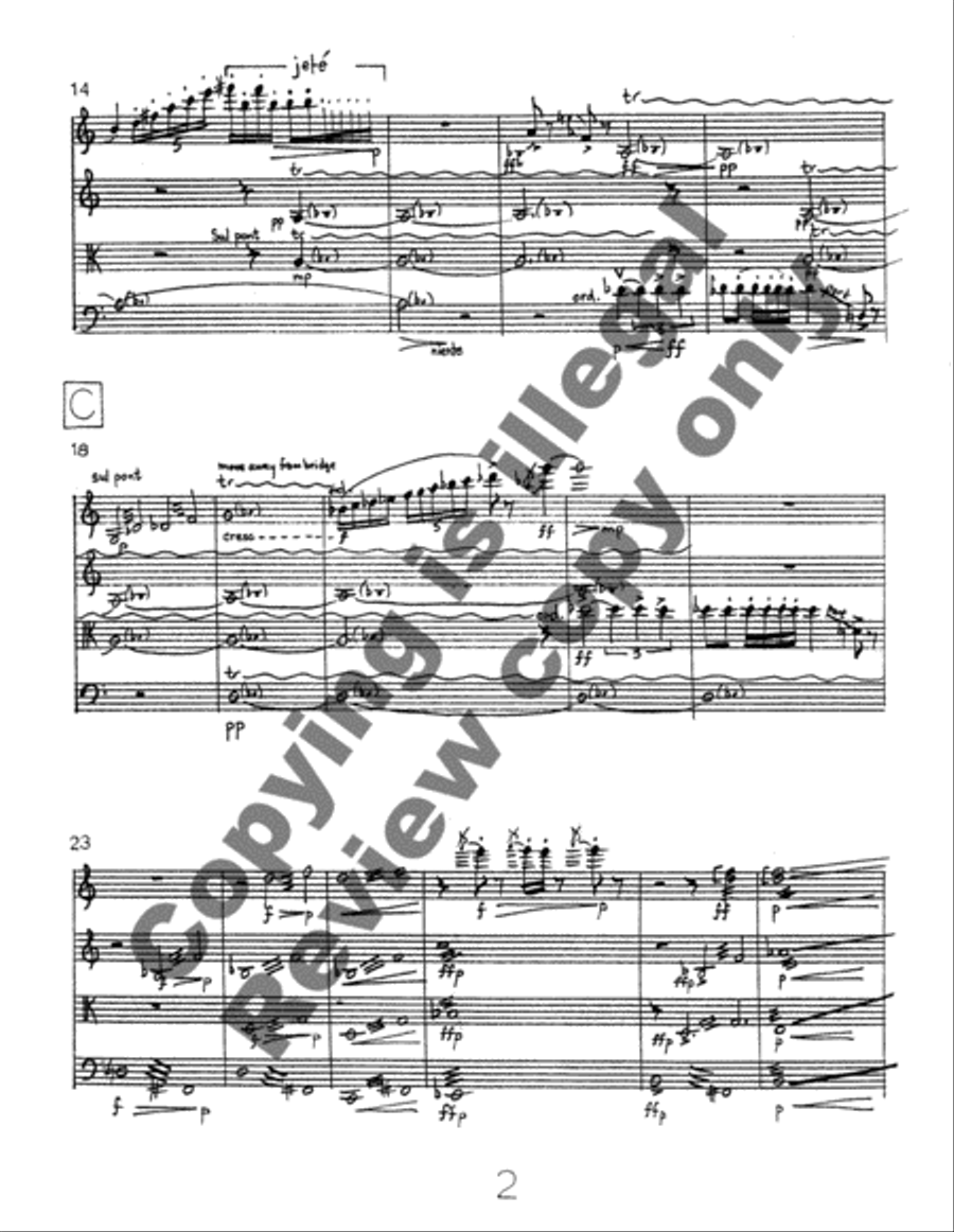 Alauda String Quartet scores gallery preview page 4