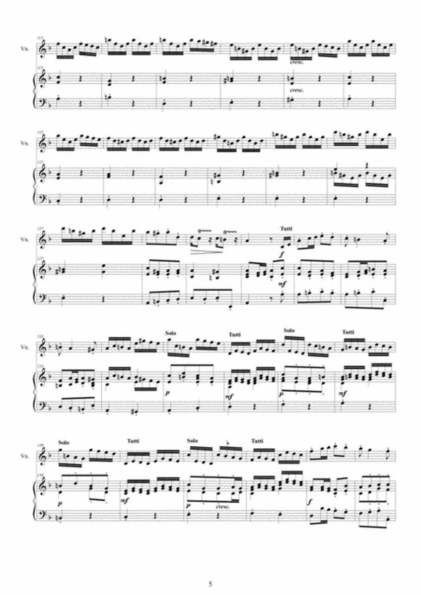 Albinoni - Violin Concerto No.10 in F major Op.9 for Violin and Cembalo (or Piano) image number null