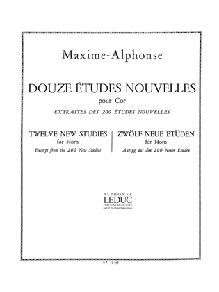 Book cover for 12 Etudes Nouvelles (horn Solo)