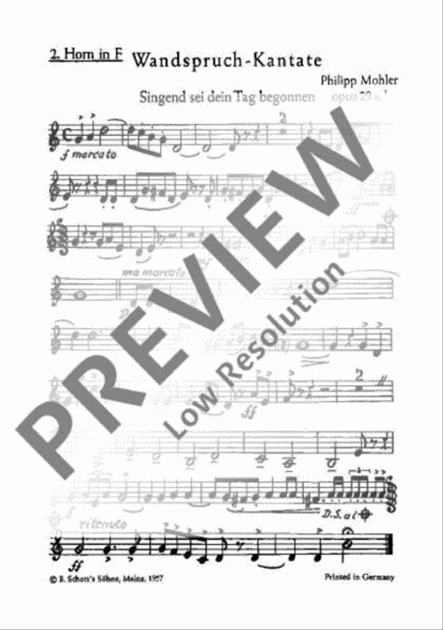 Wandspruch-Kantate TTBB scores gallery preview page 5