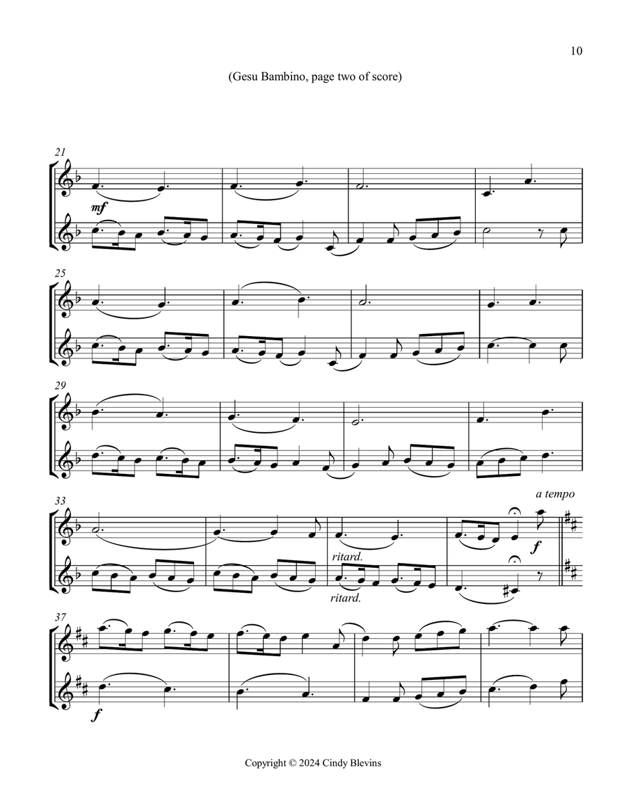 Clarinet and Bass Clarinet for Christmas, Vol. III (12 arrangements) Clarinet Duet scores gallery preview page 3