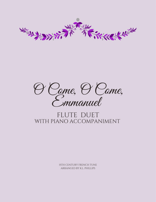 Book cover for O Come, O Come, Emmanuel - Flute Duet with Piano Accompaniment