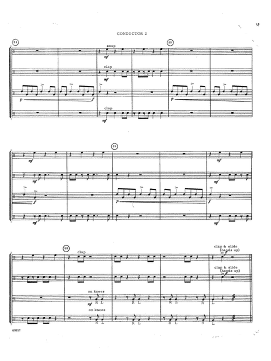 Bossa Nova Without Instruments - Full Score