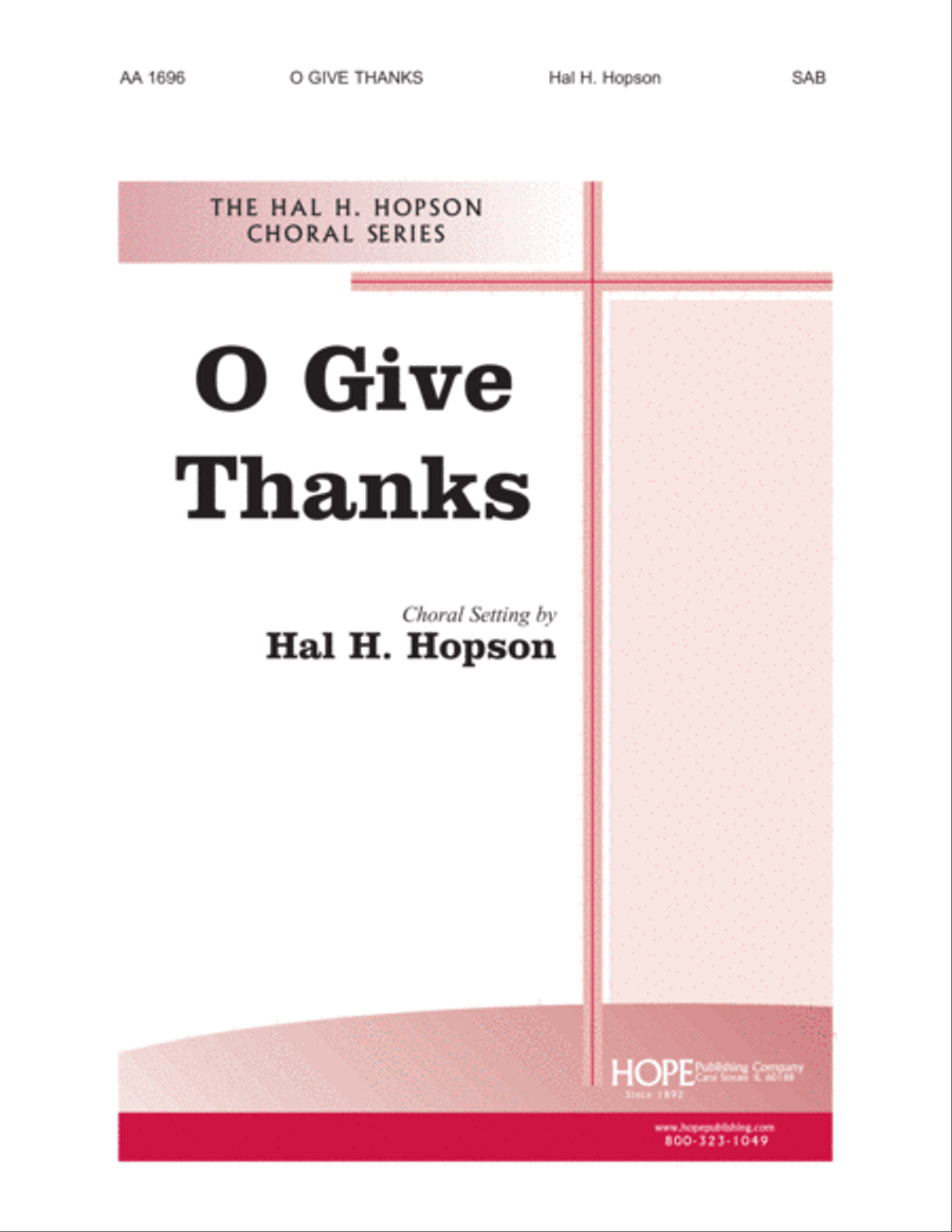 O Give Thanks 3-Part scores gallery preview page 1