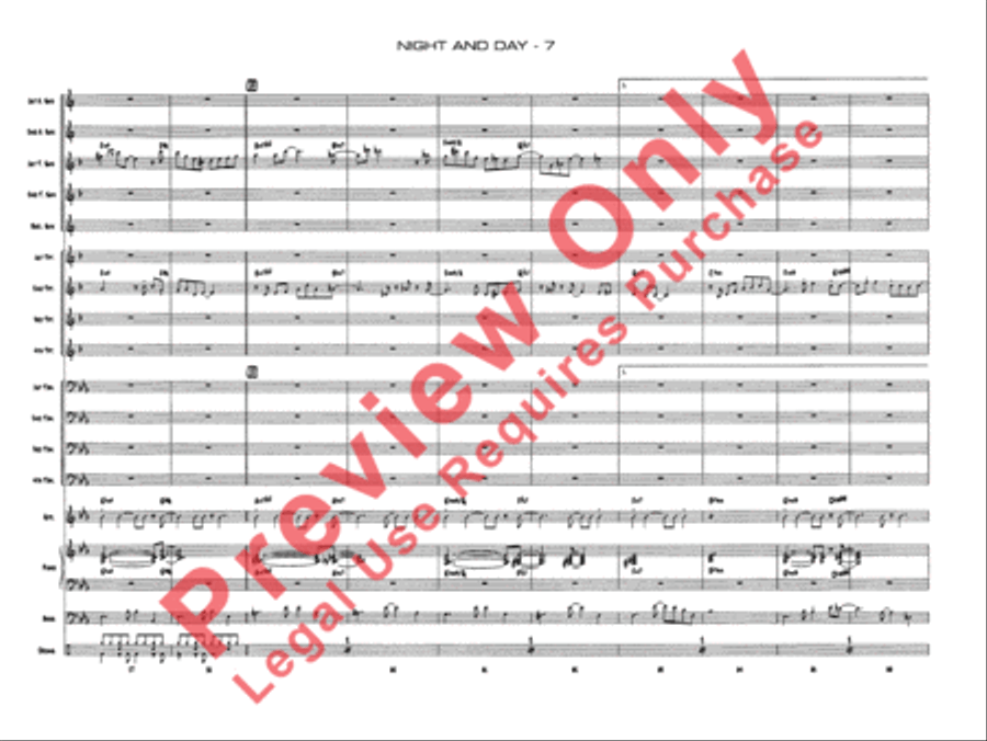 Night and Day Jazz Ensemble scores gallery preview page 10