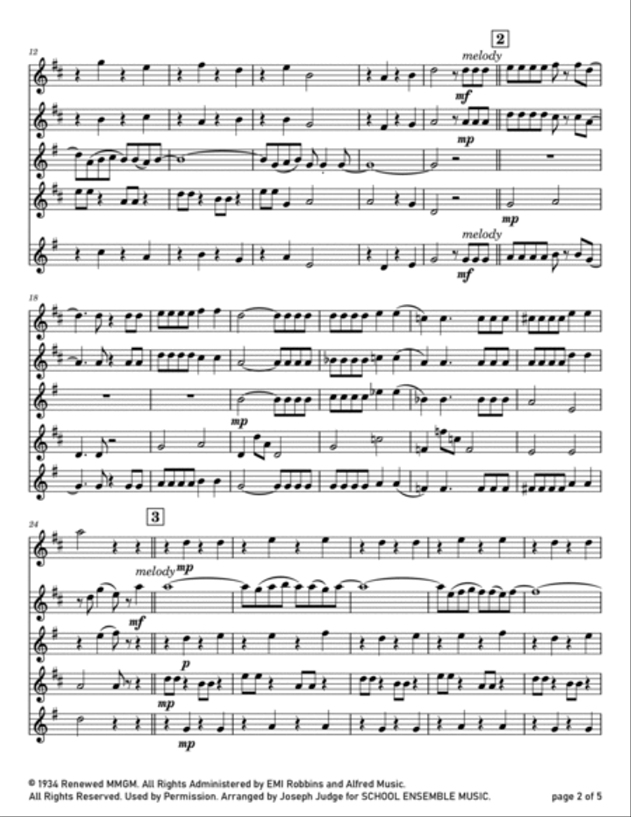 Blue Moon Saxophone Quartet scores gallery preview page 2