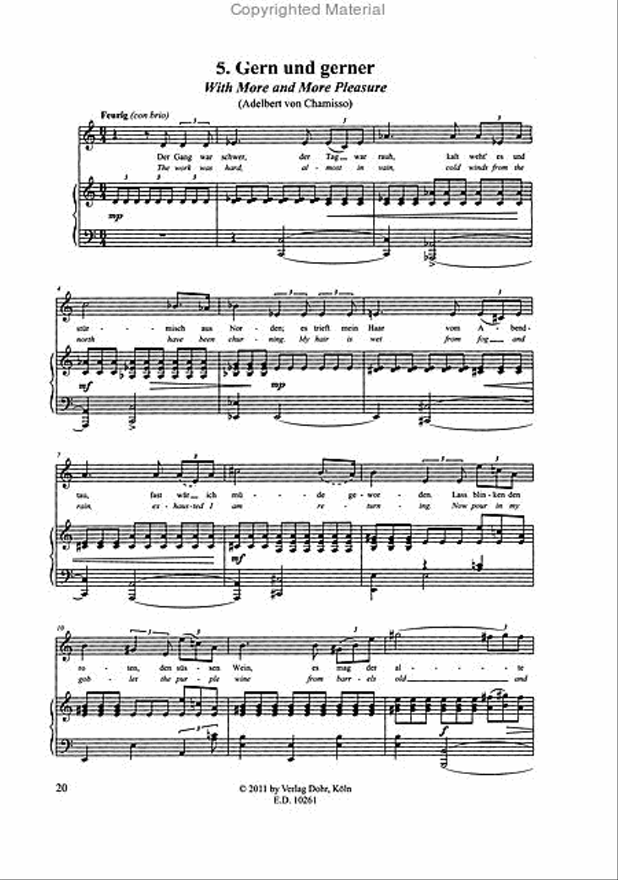 Sämtliche Lieder Voice scores gallery preview page 4