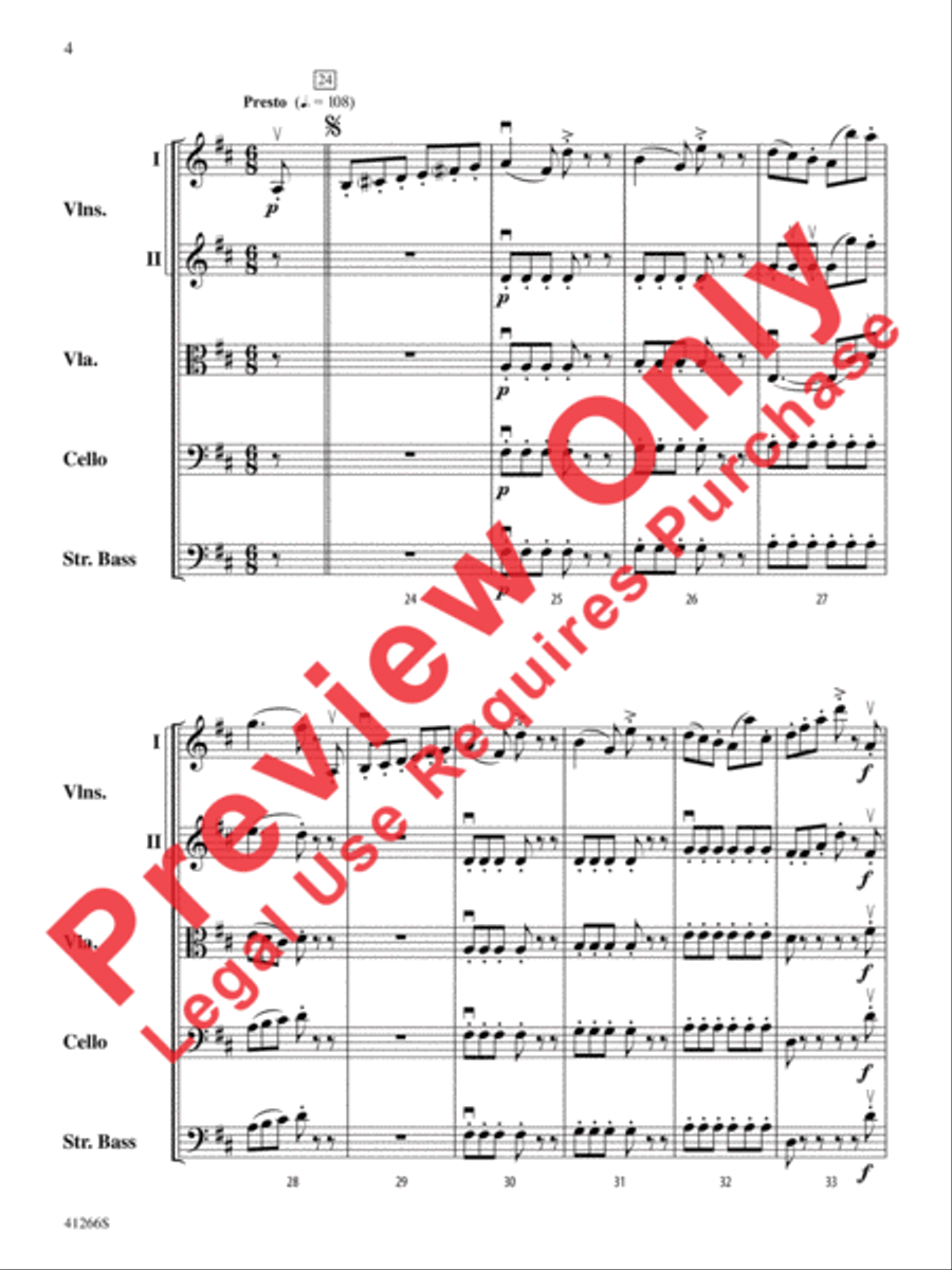Adagio and Presto String Orchestra scores gallery preview page 5