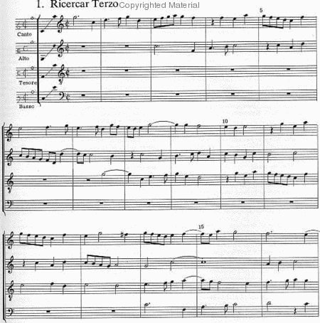 Ricercari and Canzon (1596) - Score and parts