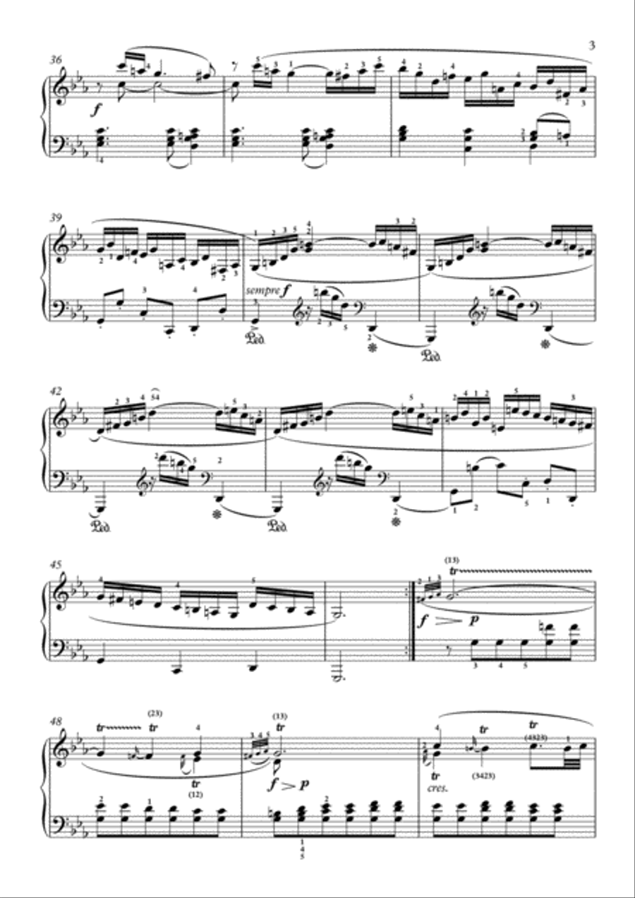 Scarlatti-Sonata in c-minor L.407 K.115(piano) Piano Solo scores gallery preview page 4