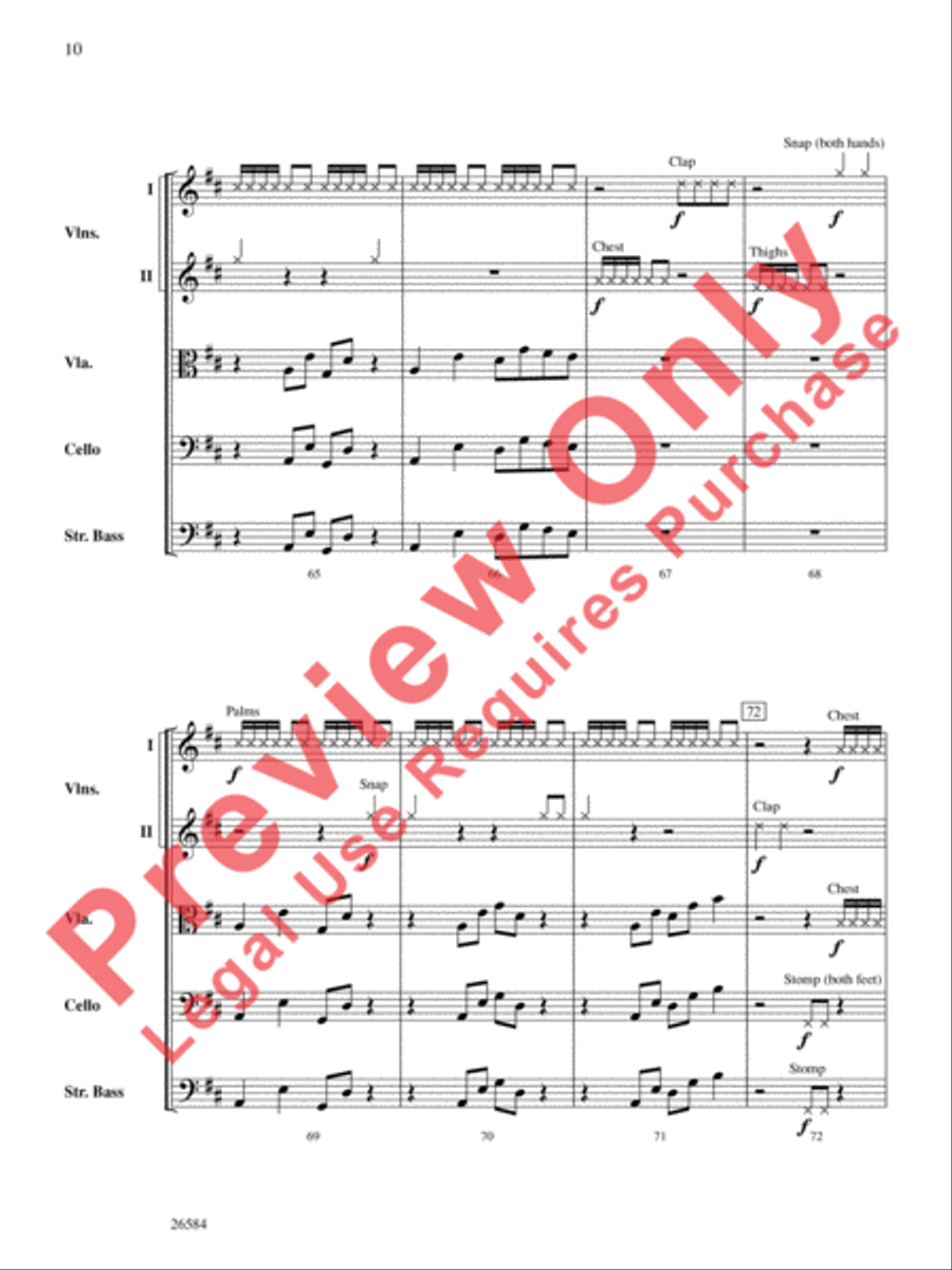 Bio Rhythms String Orchestra scores gallery preview page 11