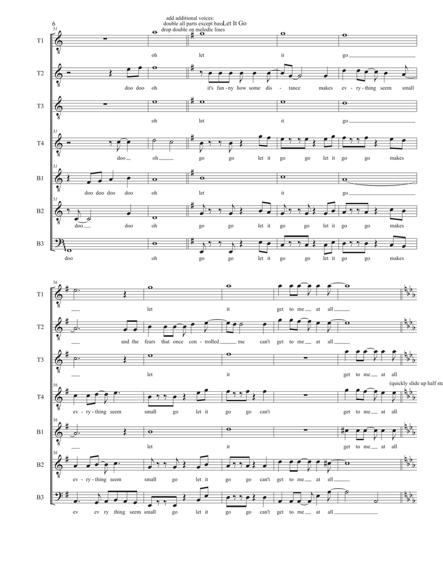 Let It Go (from Frozen) TB scores gallery preview page 6