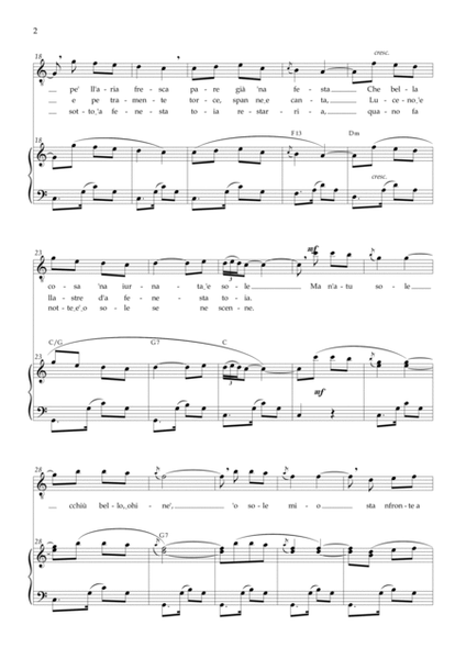 O Sole Mio (Eduardo di Capua) - C Major Chords image number null