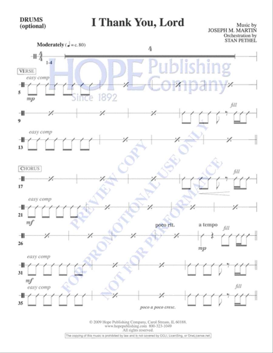 I Thank You, Lord I Thank You, Lord Choir scores gallery preview page 4