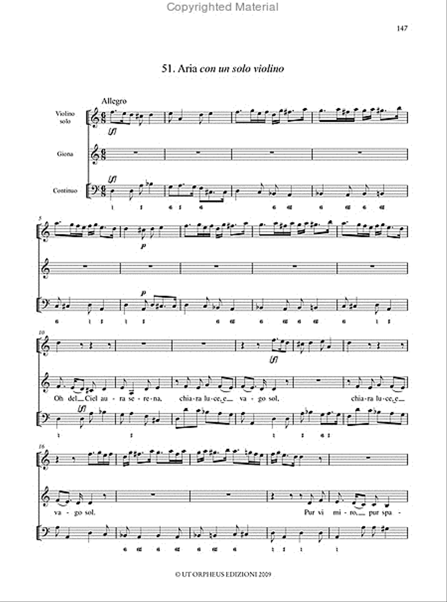 Giona. Oratorio for 5 Voices (SSATB), Strings and Continuo (Modena 1689). Critical Edition SSATB scores gallery preview page 18