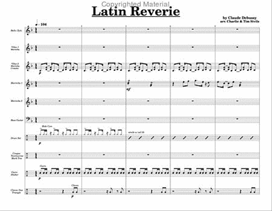 Latin Reverie Latin Reverie Percussion Ensemble scores gallery preview page 2