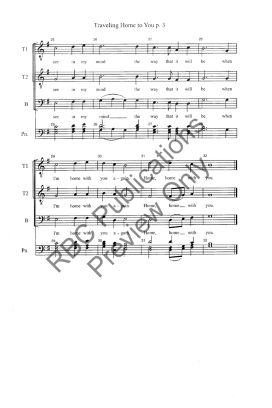 Traveling Home To You (TTB) TTB scores gallery preview page 5