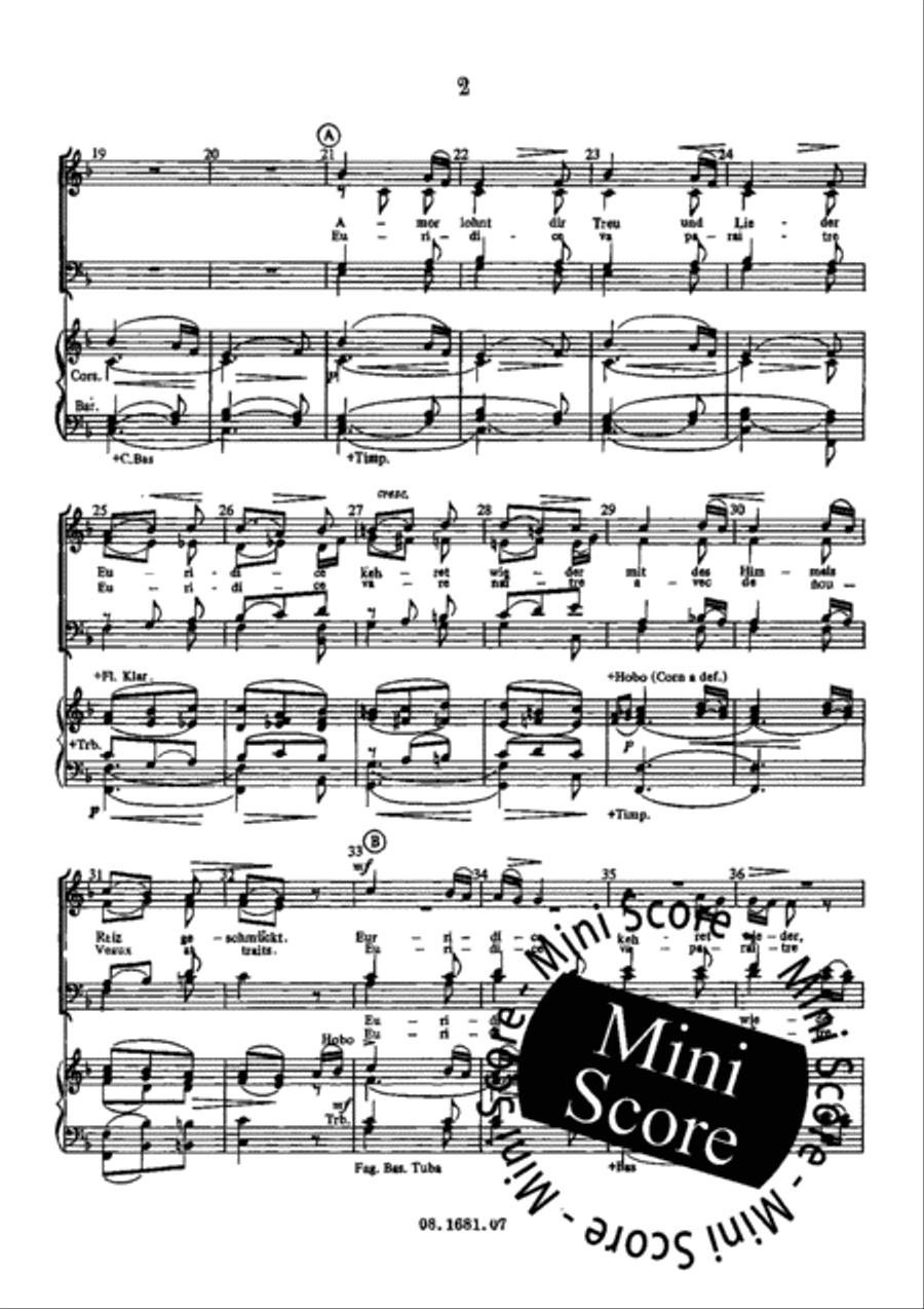 Chor der Seligen Geister aus Orpheus 4-Part scores gallery preview page 5