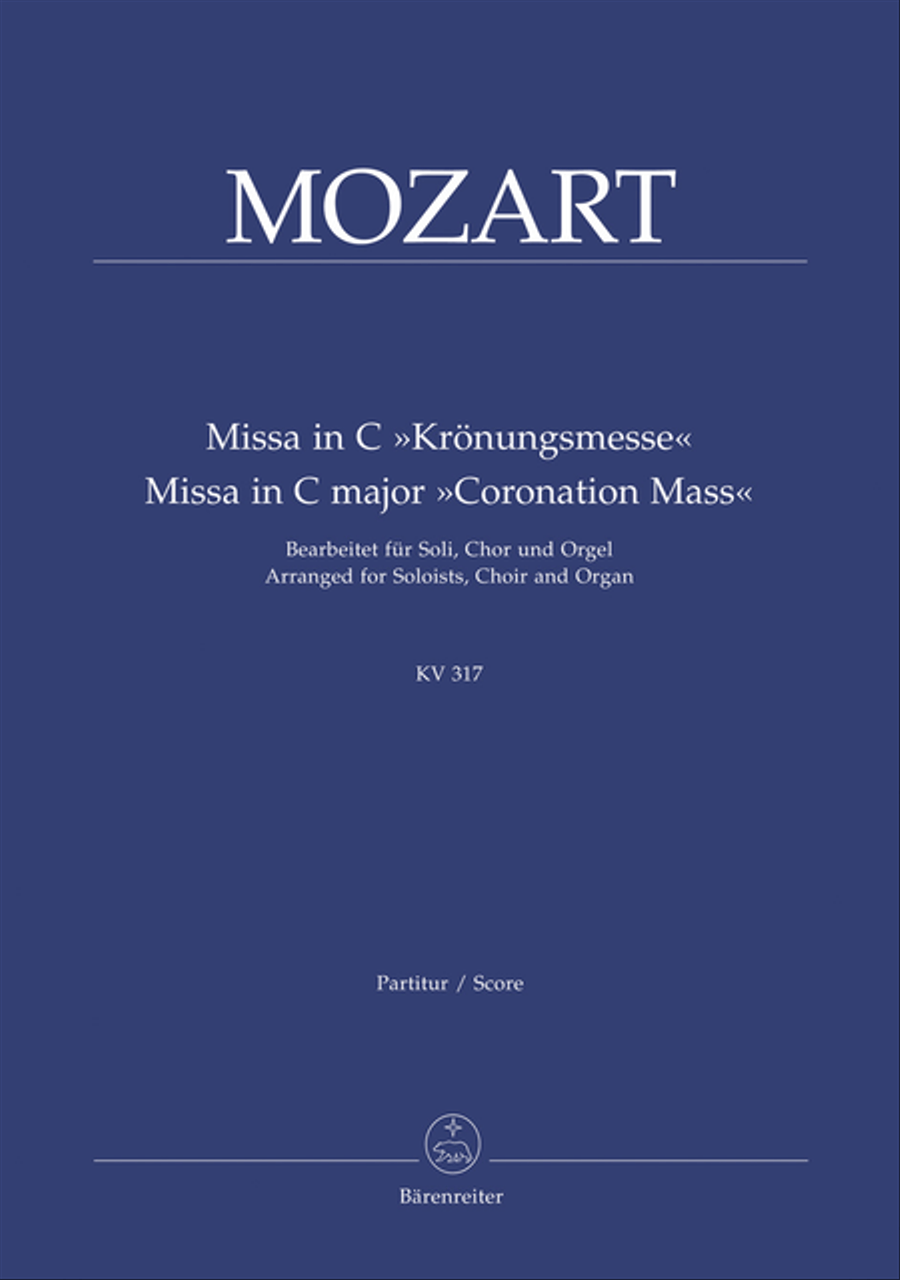 Missa for Soloists, Choir and Organ C major KV 317 'Coronation Mass' Mixed Choir scores gallery preview page 1