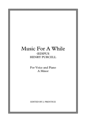 Book cover for Music for a While (A Minor)