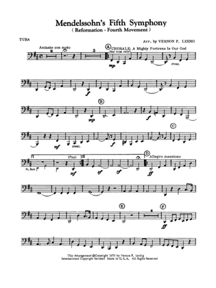 Mendelssohn's 5th Symphony "Reformation," 4th Movement: Tuba