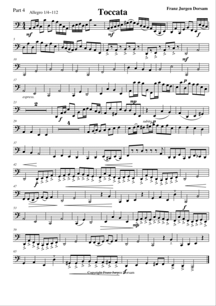 Bassoon Quartet in 3 movements Woodwind Quartet scores gallery preview page 5