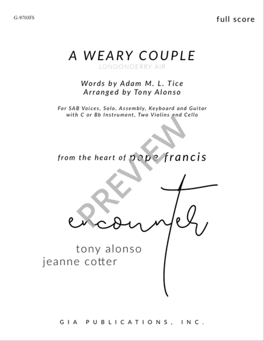 A Weary Couple - Full Score Cello scores gallery preview page 2