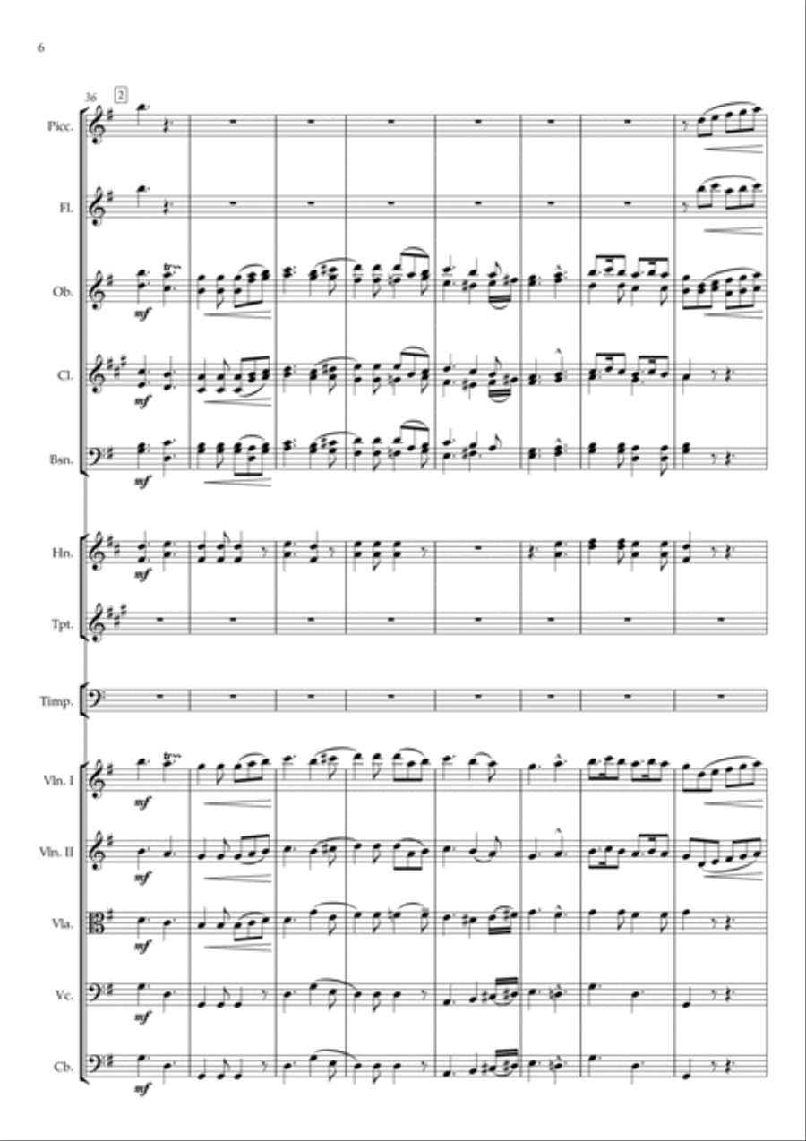 Ballet 'The Magic Drum' (Scene 4) Full Orchestra scores gallery preview page 6