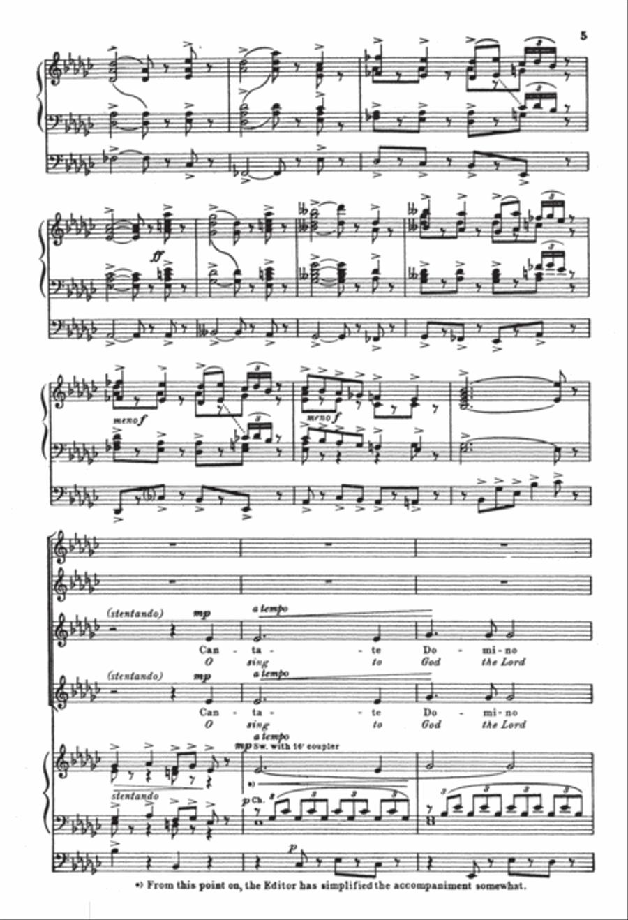 Hymn of Glory (Cantate Domino) SSAA scores gallery preview page 6