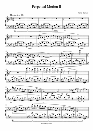 "PERPETUAL MOTION" Piano Solo