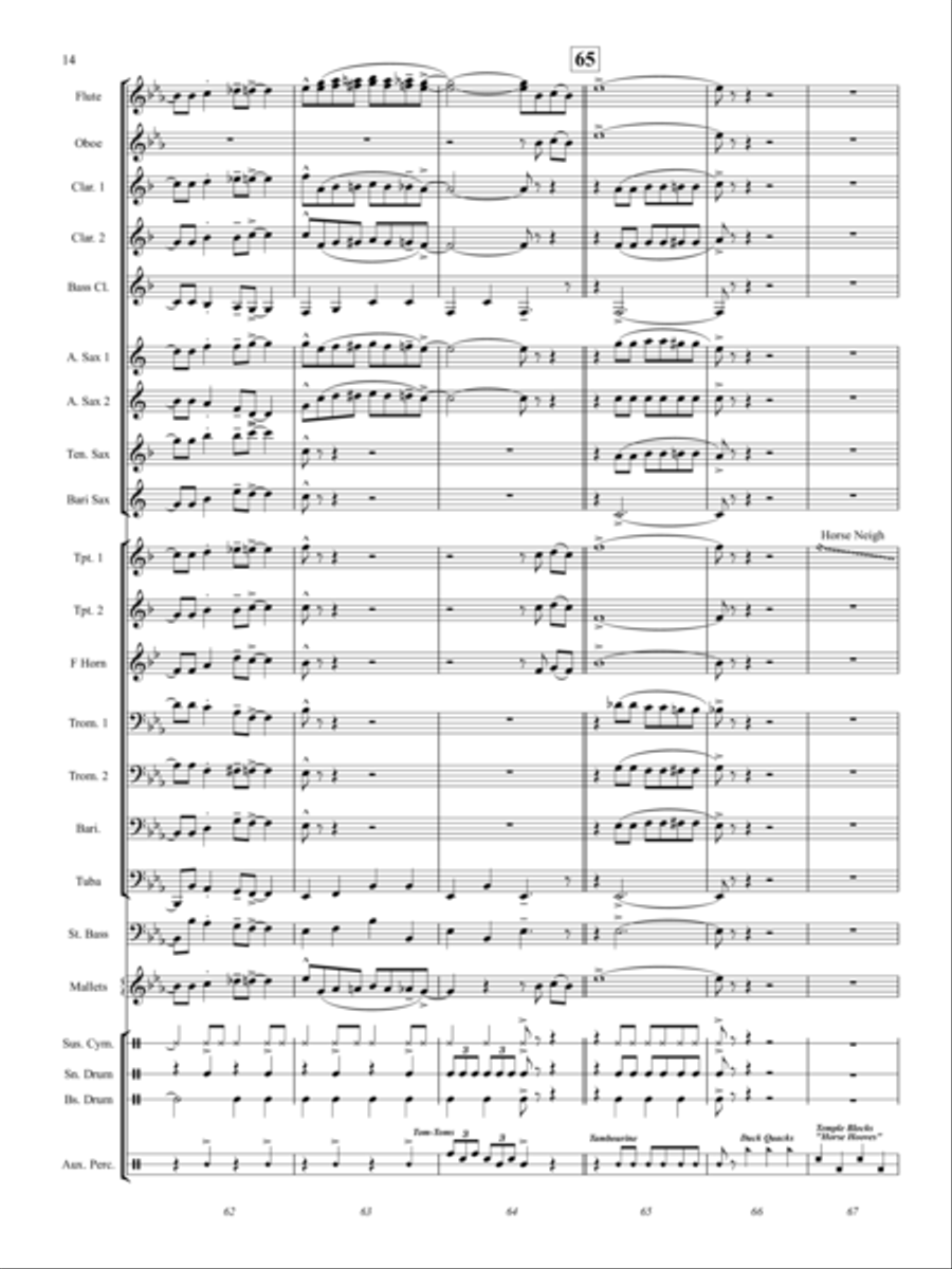 Barnyard Blues Barnyard Blues Concert Band scores gallery preview page 13