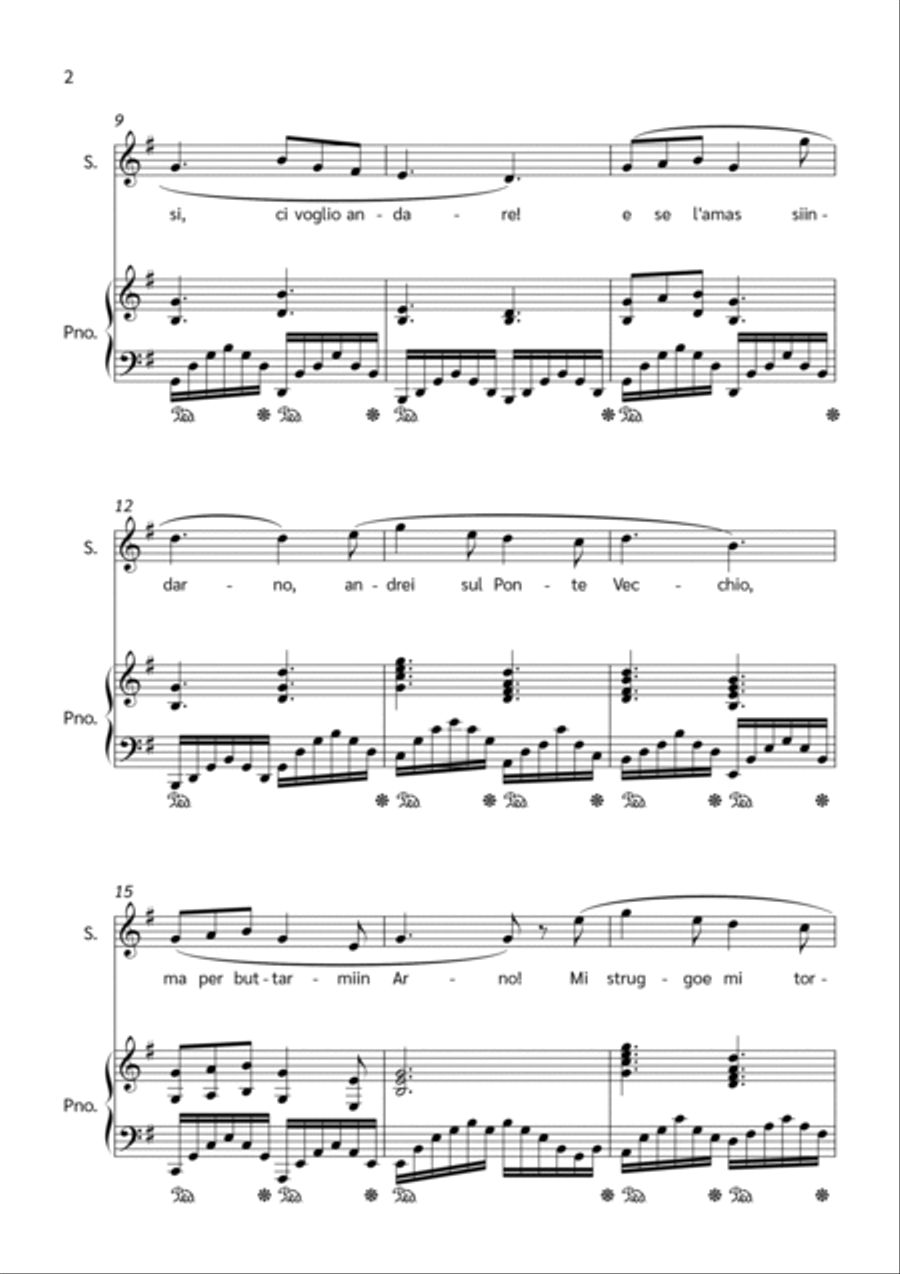 O Mio Babbino Caro Voice scores gallery preview page 2