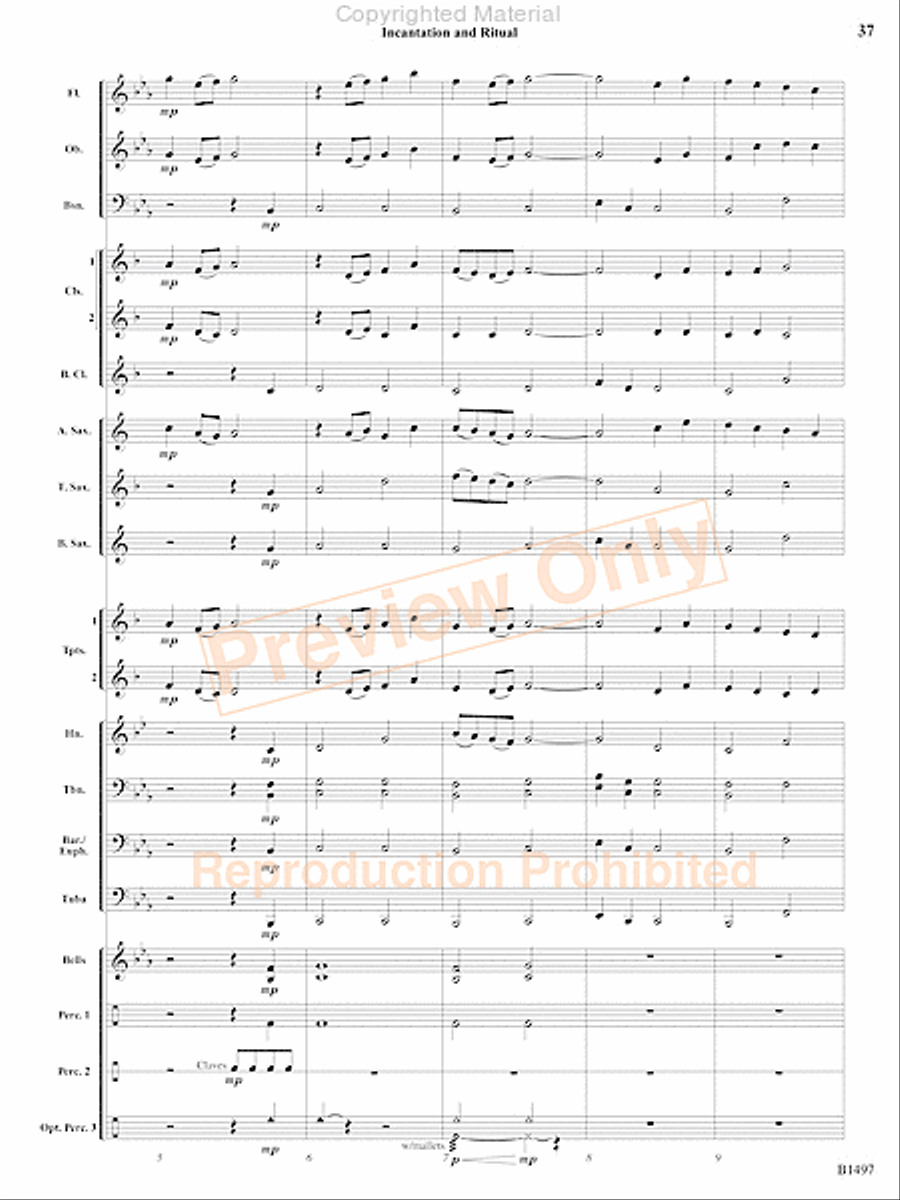 Curtain Up! Concert Band scores gallery preview page 82