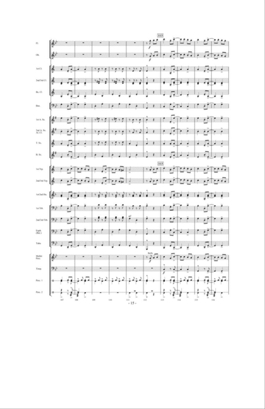 Gypsy Caravan Concert Band scores gallery preview page 14