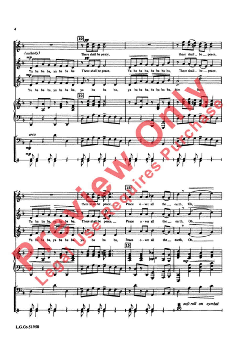 Ya Ba Bom Women's Choir scores gallery preview page 3
