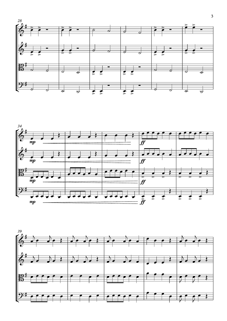 We Will Rock You String Quartet scores gallery preview page 3