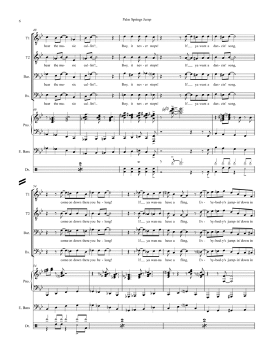 Palm Springs Jump Palm Springs Jump Small Ensemble scores gallery preview page 6