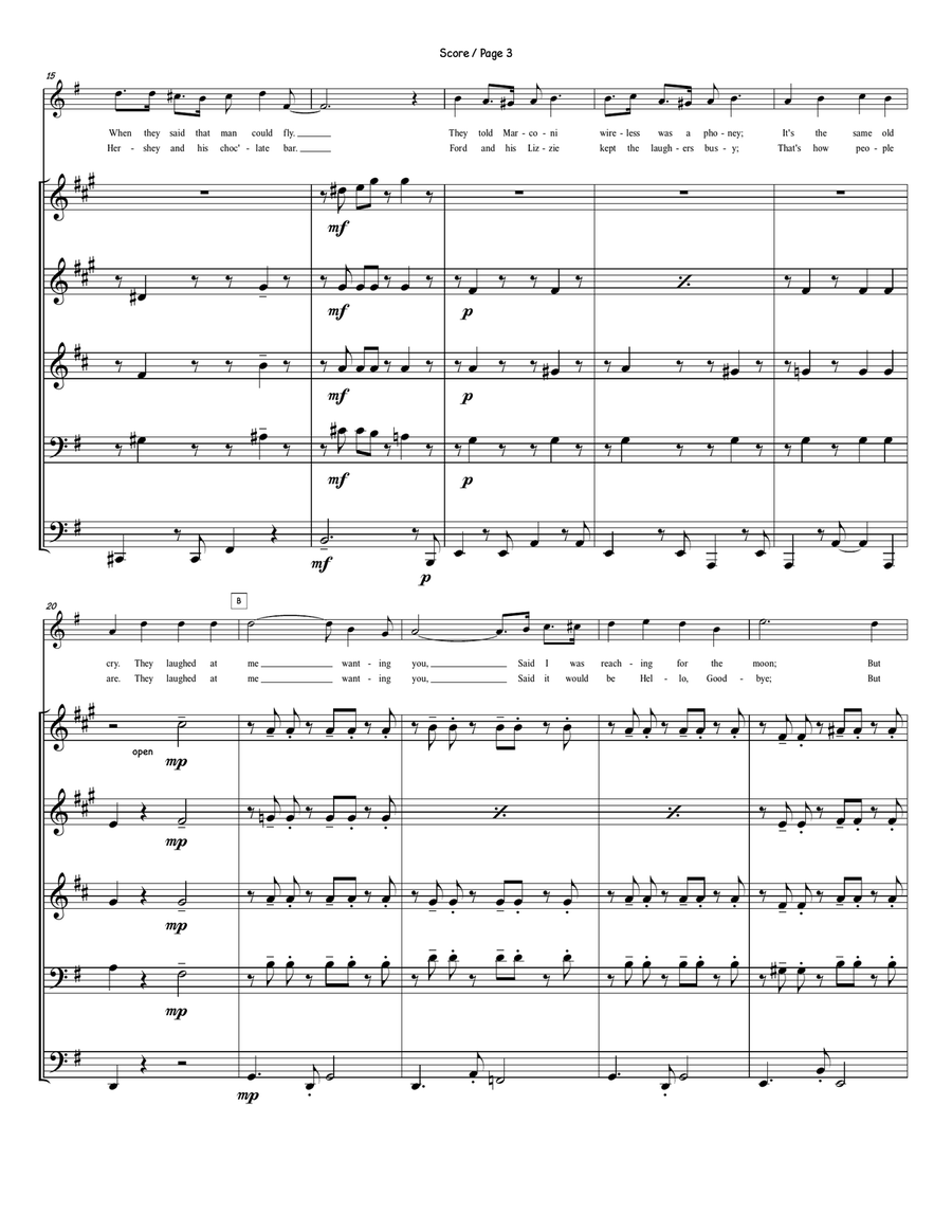 They All Laughed Small Ensemble scores gallery preview page 4