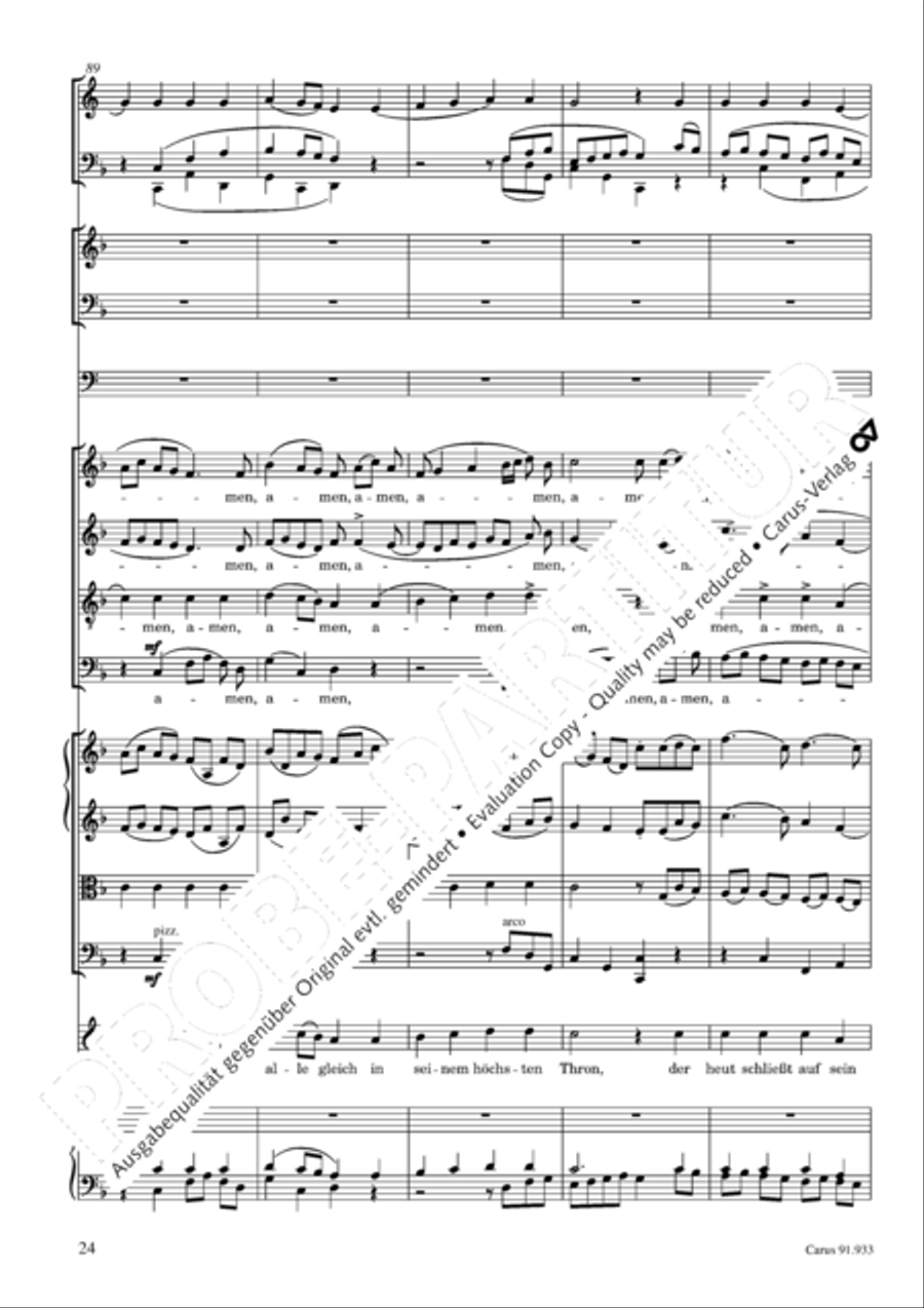 Missa carminum 4-Part scores gallery preview page 27