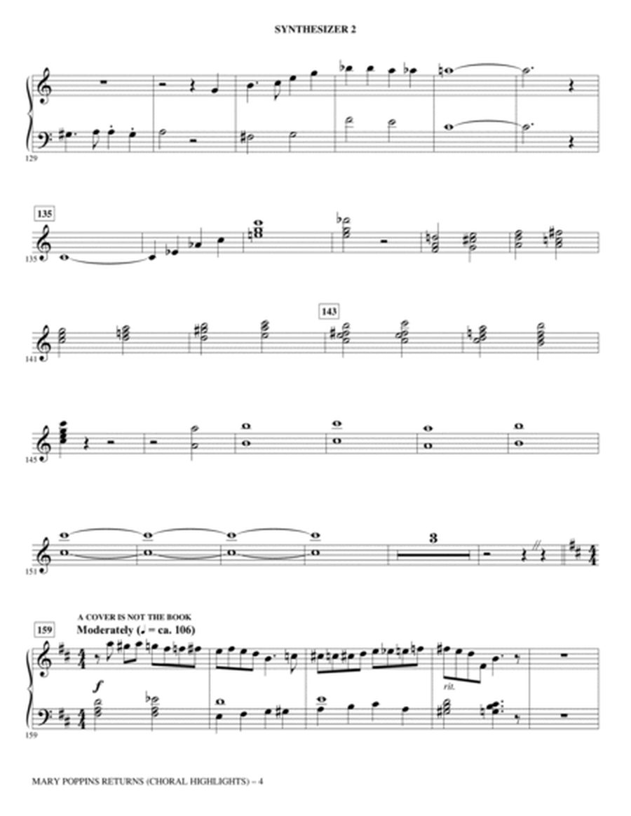 Mary Poppins Returns (Choral Highlights) (arr. Roger Emerson) - Synth 2