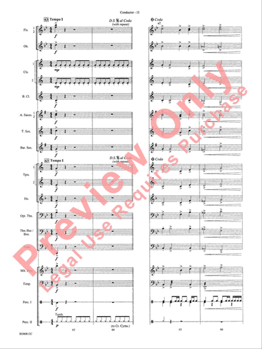 Portsmouth Overture Portsmouth Overture Concert Band scores gallery preview page 15