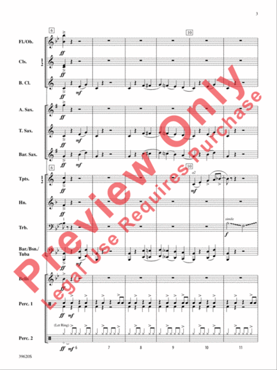 Trombones for President! Trombones for President! Concert Band scores gallery preview page 4