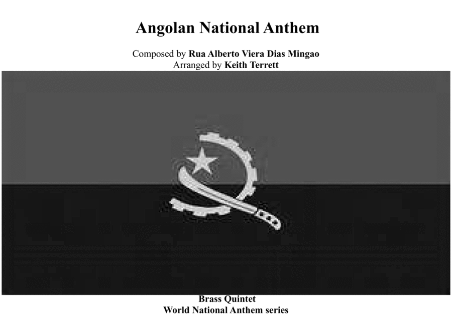 Angolan National Anthem for Brass Quintet MFAO World National Anthem Series image number null