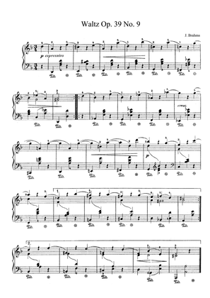 Brahms Waltz Op. 39 No. 9 in D Minor