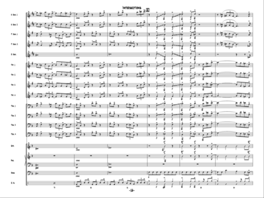 Intersections Jazz Ensemble scores gallery preview page 15